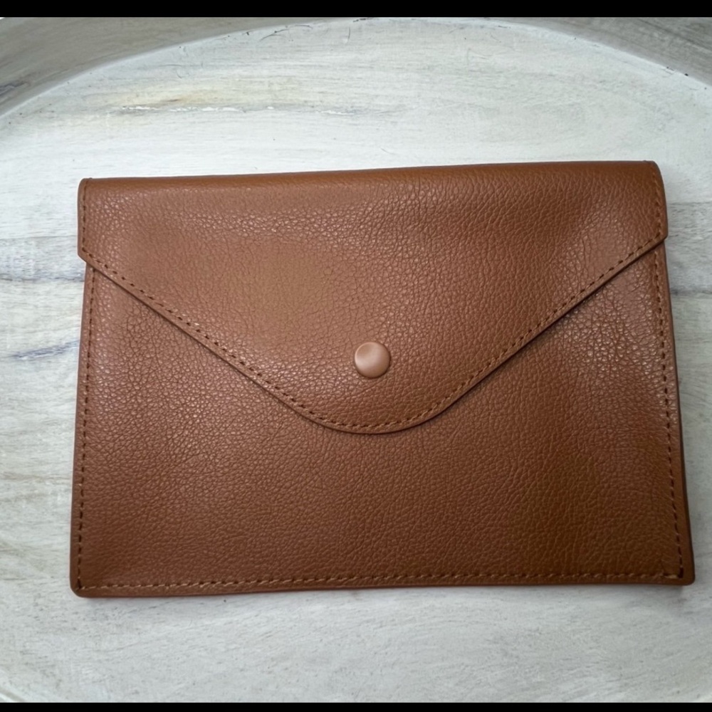 David Yurman Tan Leather Clutch